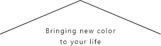 Bringing new color to your lifeお家イラスト